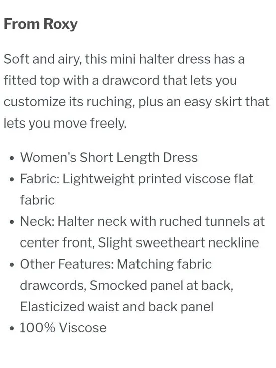 Roxy Happy Hour Mini Dress - Picture 7 of 7